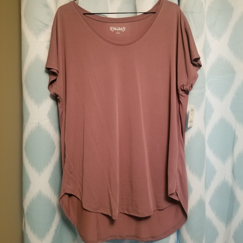 Taupe Mudd Loose Tee Top from Kohls